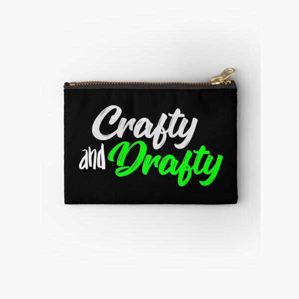 Item preview, Crafty and Drafty Green Script - Creative Handmade Crafting Design designed and sold by Gustavo Navarro.