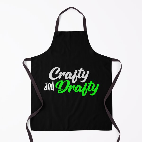 Item preview, Crafty and Drafty Green Script - Creative Handmade Crafting Design designed and sold by Gustavo Navarro.