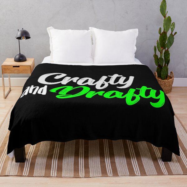 Item preview, Crafty and Drafty Green Script - Creative Handmade Crafting Design designed and sold by Gustavo Navarro.
