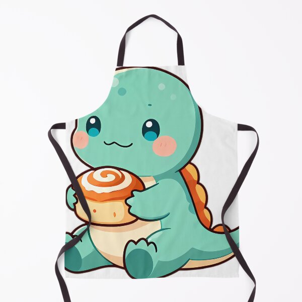 Item preview, Cute Baby Spinosaurus with Autumn Leaf Sail Hugging Cinnamon Roll designed and sold by pumsquare.