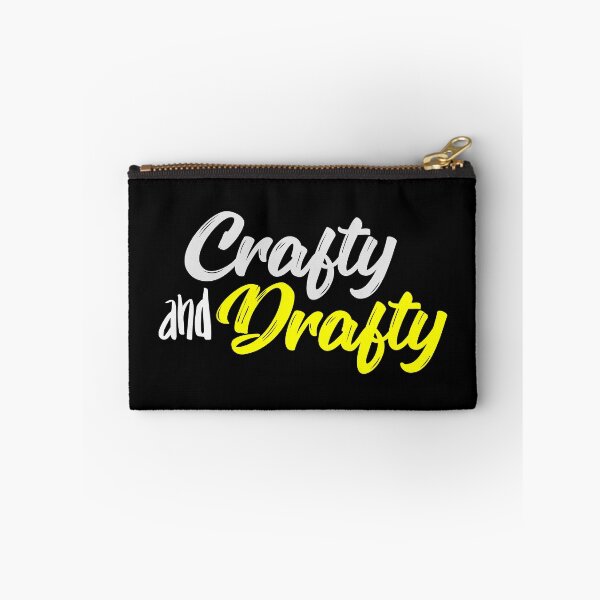 Item preview, Crafty and Drafty Yellow Script - Funny Craft Room Lettering designed and sold by Gustavo Navarro.