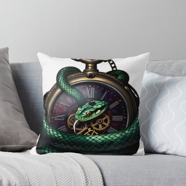 Item preview, Gothic Emerald Viper Jeweled Antique Pocket Watch designed and sold by IllumeInk.