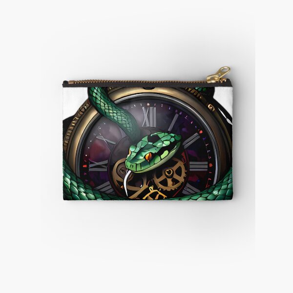 Item preview, Gothic Emerald Viper Jeweled Antique Pocket Watch designed and sold by IllumeInk.