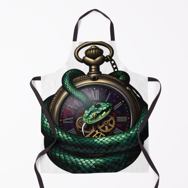 Item preview, Gothic Emerald Viper Jeweled Antique Pocket Watch designed and sold by IllumeInk.