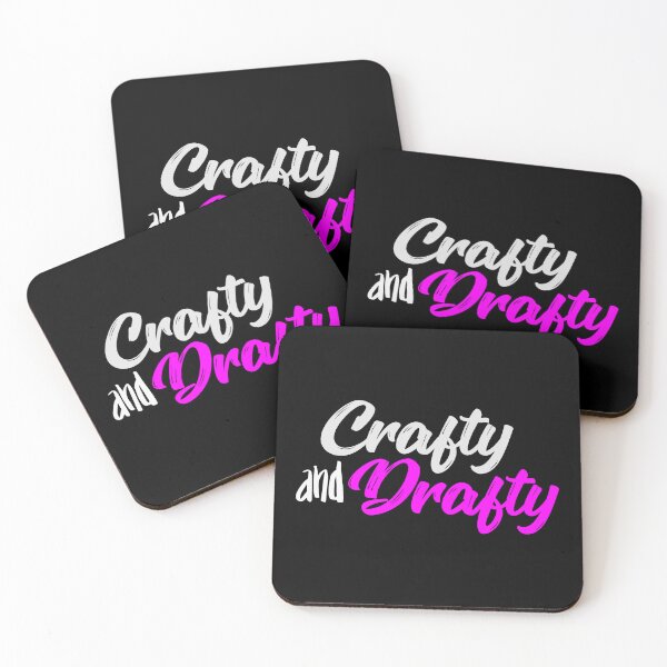 Item preview, Crafty and Drafty Magenta Script - Colorful Crafting Humor designed and sold by Gustavo Navarro.