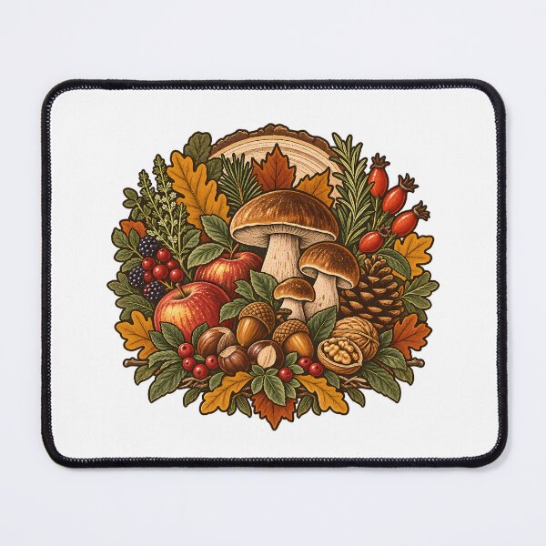 Item preview, Vintage Woodland Forest Pantry Illustration designed and sold by Thai Vibe Studio.