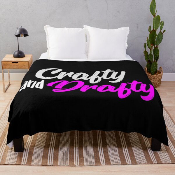Item preview, Crafty and Drafty Magenta Script - Colorful Crafting Humor designed and sold by Gustavo Navarro.
