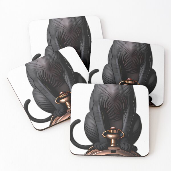 Item preview, Gothic Sphynx Cat Antique Copper Pocket Watch designed and sold by IllumeInk.
