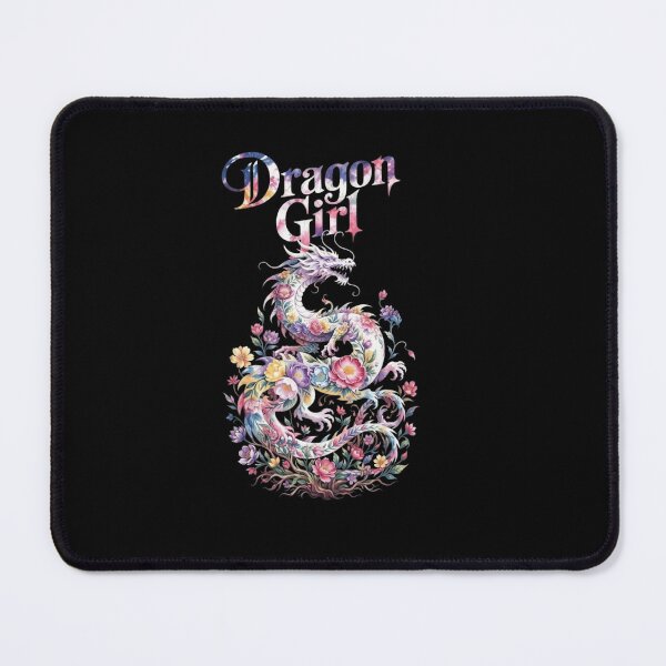 Item preview, Dragon Girl Floral Blooming Garden Fantasy Cute Illustration designed and sold by Ostericaimusa.