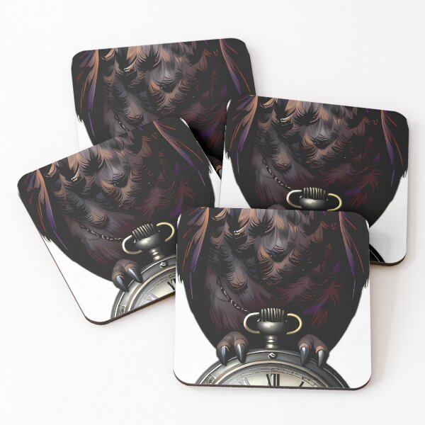 Item preview, Gothic Horned Owl Carved Pewter Pocket Watch designed and sold by IllumeInk.