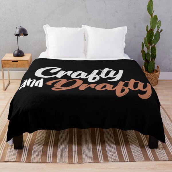 Item preview, Crafty and Drafty Brown Script - Rustic Craft Room Humor designed and sold by Gustavo Navarro.