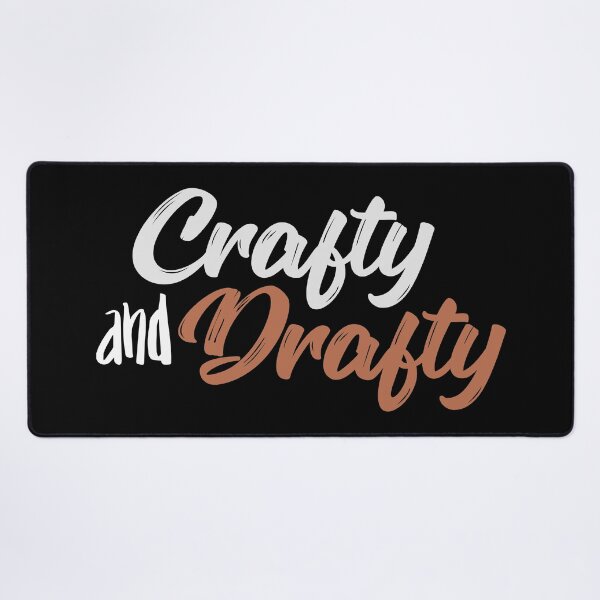 Item preview, Crafty and Drafty Brown Script - Rustic Craft Room Humor designed and sold by Gustavo Navarro.
