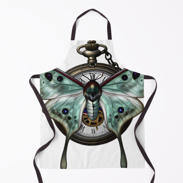 Item preview, Gothic Luna Moth Moon Phase Pocket Watch designed and sold by IllumeInk.