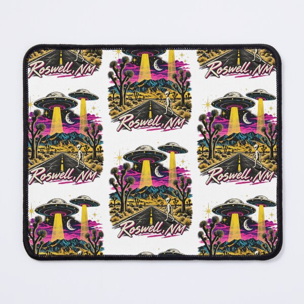 Item preview, Roswell NM Retro UFO Alien Desert Synthwave Sci Fi Design designed and sold by JapanAnimeSH2.