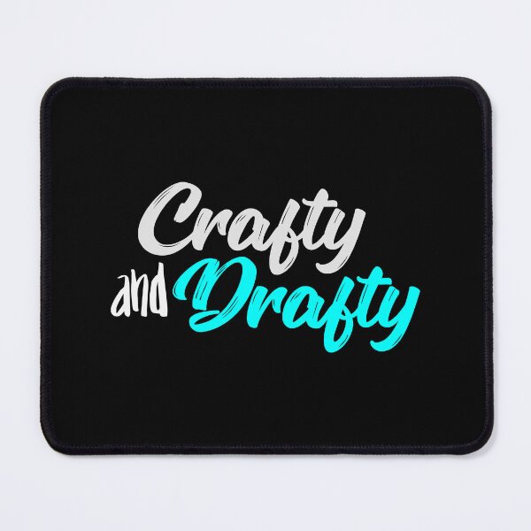 Item preview, Crafty and Drafty Cyan Script - Bright Creative Hobby Design designed and sold by Gustavo Navarro.
