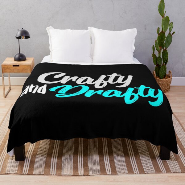 Item preview, Crafty and Drafty Cyan Script - Bright Creative Hobby Design designed and sold by Gustavo Navarro.