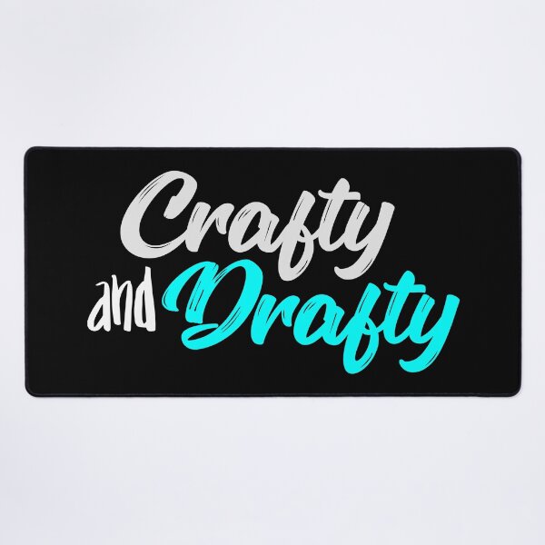 Item preview, Crafty and Drafty Cyan Script - Bright Creative Hobby Design designed and sold by Gustavo Navarro.