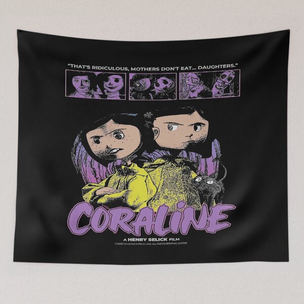 Item preview, Coraline Moon Tree Dark Fantasy Movie Art designed and sold by QuirkNestArt.
