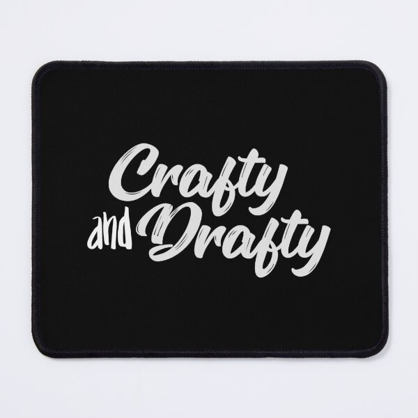 Item preview, Crafty and Drafty White Script - Classic Crafting Lettering designed and sold by Gustavo Navarro.