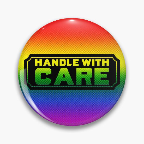 Item preview, Handle With Care Postage Label - Rainbow designed and sold by spiritofarsenic.
