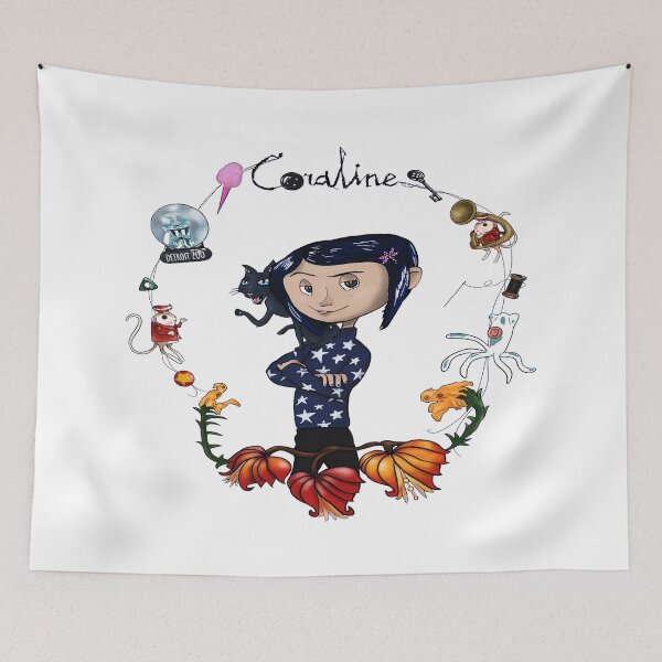 Item preview, Coraline Moon Tree Dark Fantasy Movie Art designed and sold by QuirkNestArt.