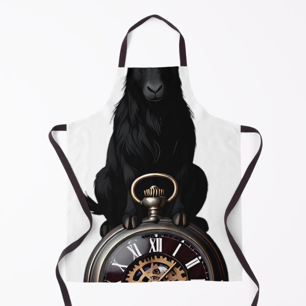 Item preview, Gothic Black Goat Antique Pewter Pocket Watch designed and sold by IllumeInk.