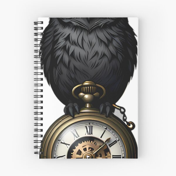 Item preview, Gothic Screech Owl Dark Brass Pocket Watch designed and sold by IllumeInk.