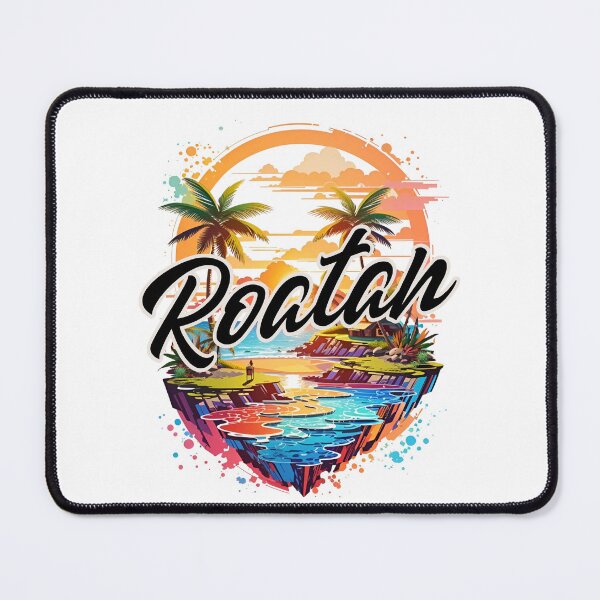 Item preview, Roatan Bay Islands Honduras Travel Art - Colorful Caribbean Souvenir designed and sold by Gustavo Navarro.