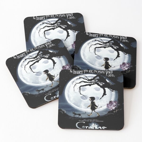 Item preview, Coraline Moon Tree Dark Fantasy Movie Art designed and sold by QuirkNestArt.