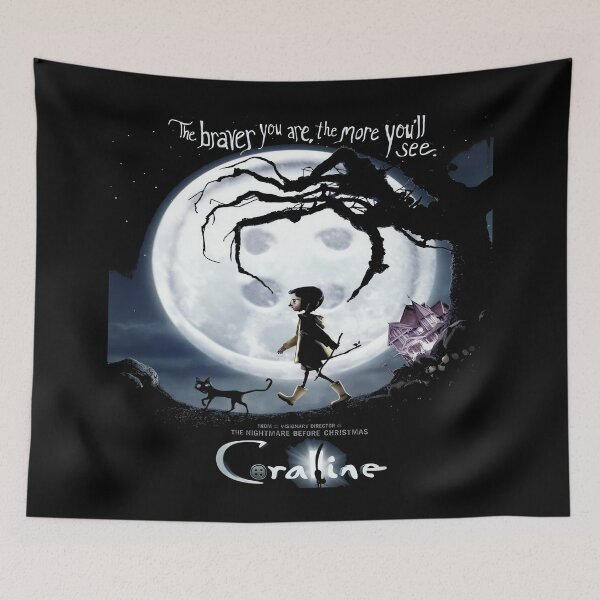 Item preview, Coraline Moon Tree Dark Fantasy Movie Art designed and sold by QuirkNestArt.