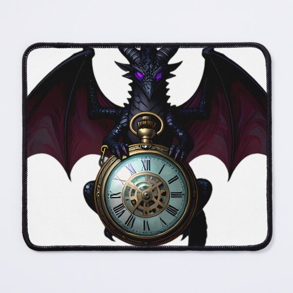 Item preview, Gothic Dragonling Obsidian Pocket Watch designed and sold by IllumeInk.