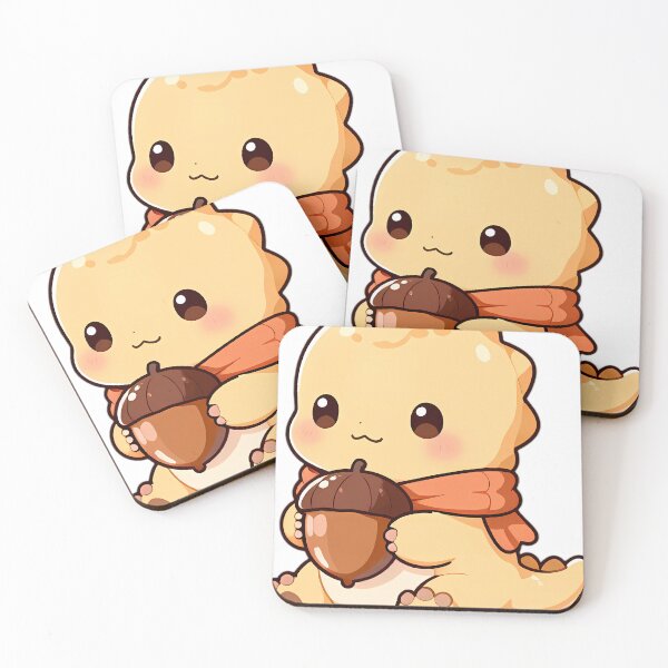 Item preview, Cute Baby Therizinosaurus with Fluffy Down Hugging Giant Acorn designed and sold by pumsquare.
