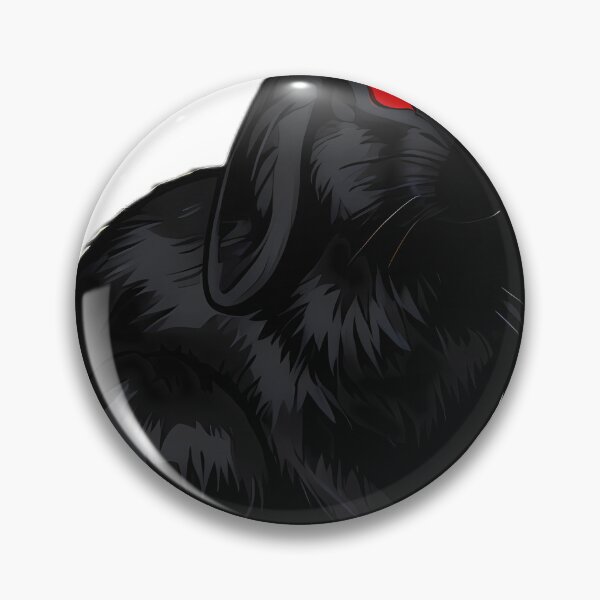 Item preview, Gothic Black Bunny Moonstone Pocket Watch designed and sold by IllumeInk.