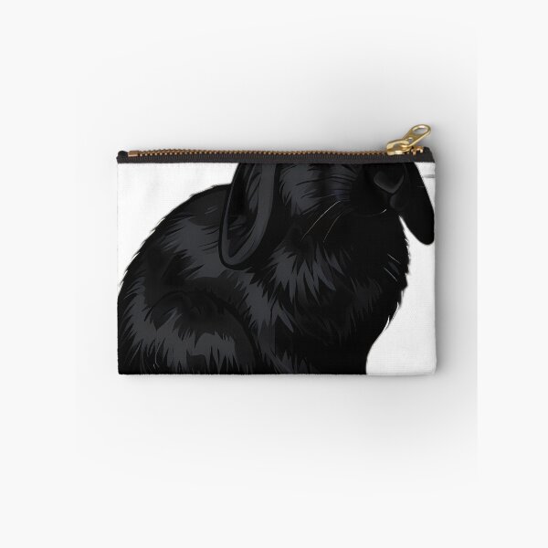 Item preview, Gothic Black Bunny Moonstone Pocket Watch designed and sold by IllumeInk.