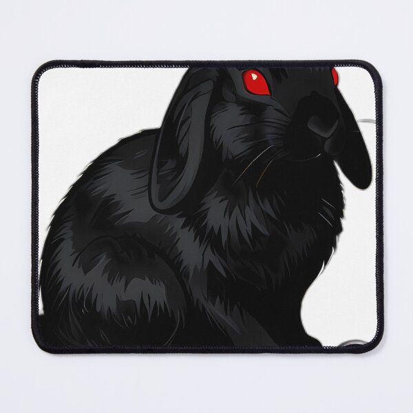 Item preview, Gothic Black Bunny Moonstone Pocket Watch designed and sold by IllumeInk.