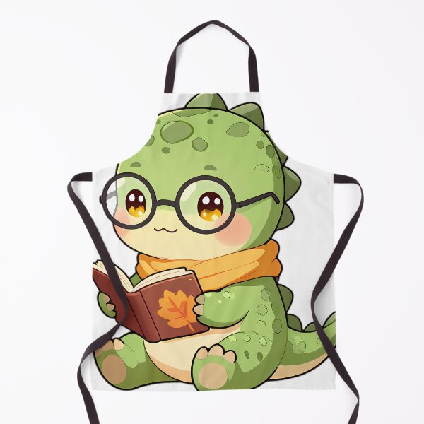 Item preview, Cute Baby Corythosaurus with Round Glasses Reading Autumn Book designed and sold by pumsquare.