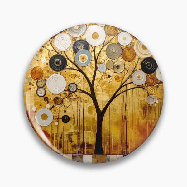Item preview, Ornate Gold Leaf and Mosaic Circle Tree designed and sold by Vicky Brago-Mitchell®.