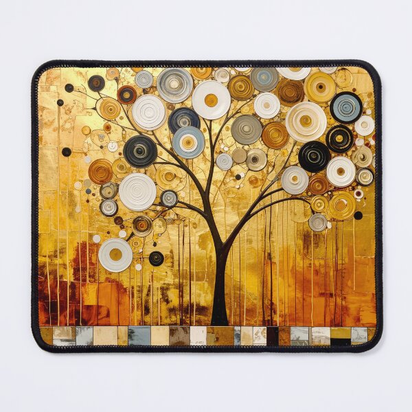 Item preview, Ornate Gold Leaf and Mosaic Circle Tree designed and sold by Vicky Brago-Mitchell®.