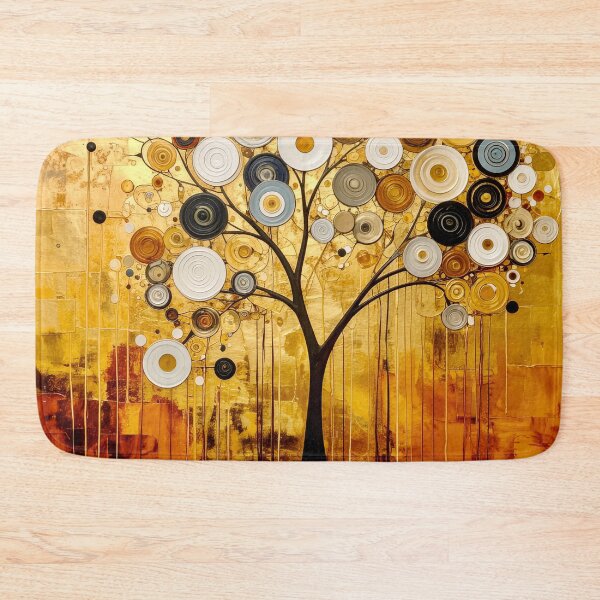 Item preview, Ornate Gold Leaf and Mosaic Circle Tree designed and sold by Vicky Brago-Mitchell®.