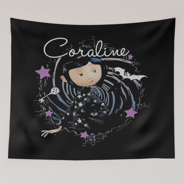 Item preview, Coraline Moon Tree Dark Fantasy Movie Art designed and sold by QuirkNestArt.