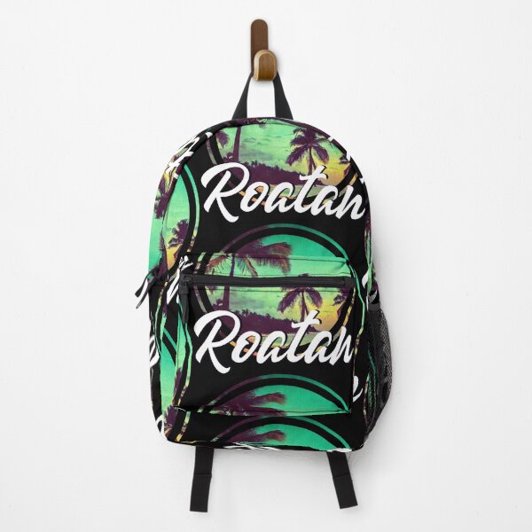 Item preview, Roatan Sunset Palm Trees - Vintage Caribbean Travel Art designed and sold by Gustavo Navarro.