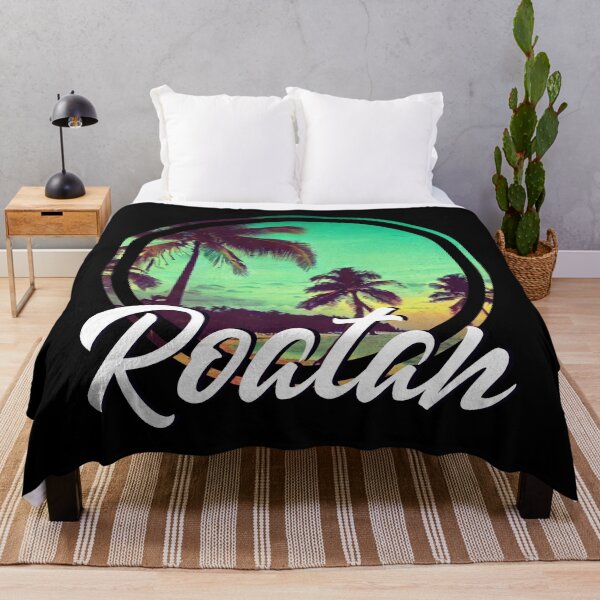 Item preview, Roatan Sunset Palm Trees - Vintage Caribbean Travel Art designed and sold by Gustavo Navarro.