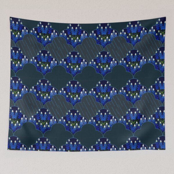Item preview, Stormy bluebonnets designed and sold by Claire-Sesker.