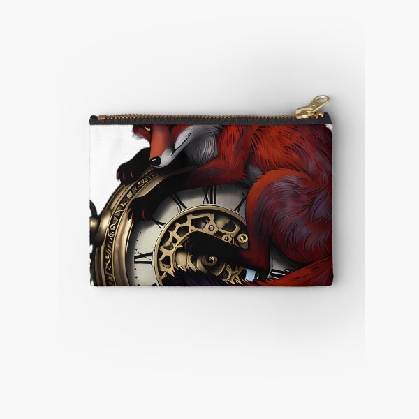 Item preview, Gothic Midnight Fox Ornate Brass Pocket Watch designed and sold by IllumeInk.