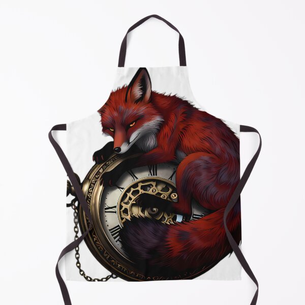 Item preview, Gothic Midnight Fox Ornate Brass Pocket Watch designed and sold by IllumeInk.