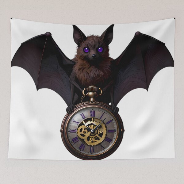 Item preview, Gothic Fruit Bat Filigree Pocket Watch designed and sold by IllumeInk.