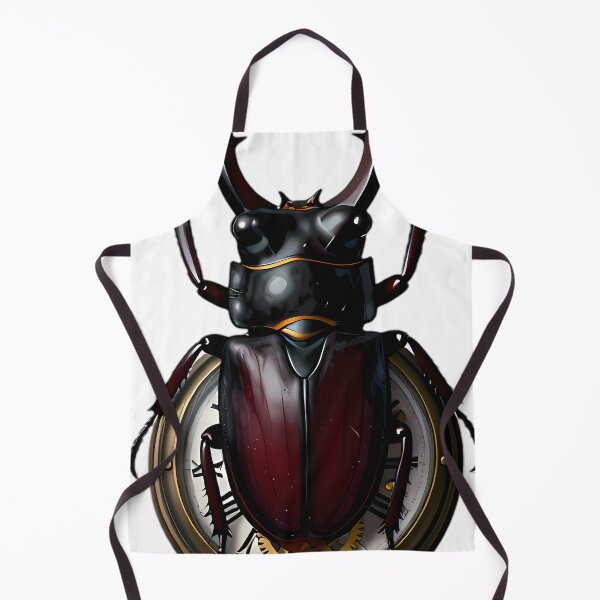 Item preview, Gothic Stag Beetle Antique Bronze Pocket Watch designed and sold by IllumeInk.