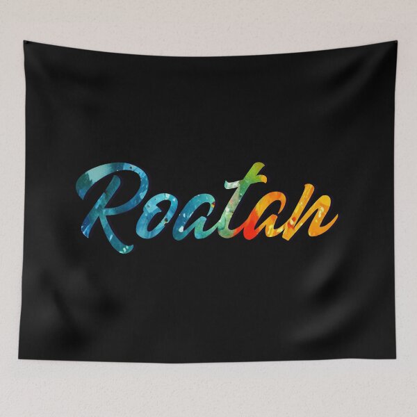 Item preview, Roatan Travel Typography - Colorful Caribbean Island Souvenir designed and sold by Gustavo Navarro.