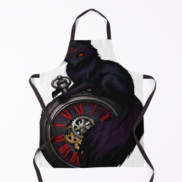 Item preview, Gothic Kitsune Shadow Fox Pocket Watch designed and sold by IllumeInk.