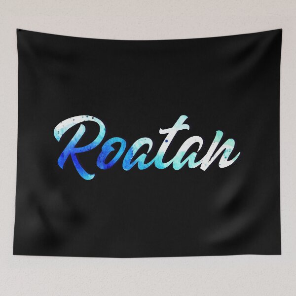 Item preview, Roatan Travel Typography - Classic White Island Souvenir Lettering designed and sold by Gustavo Navarro.